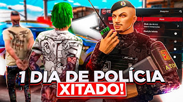 1 DIA DE POLICIA XITADO NO FIVEM/GTA RP COM MOD MENU! - ECLYPSE MENU