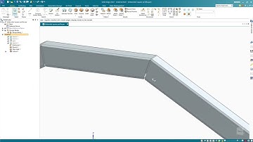 Solid Edge - Make Flat Pattern from bended square profile