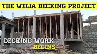Building In Ghana 🇬🇭 2024 | Weija Decking Project | Diaspora Building in Ghana | Lintel Beams work