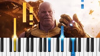 Marvel's Avengers: Infinity War - Official Trailer - EASY Piano Tutorial OnlinePianist