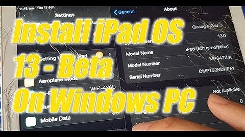 Easy Installation of iPadOS 13 Beta Using Windows PC