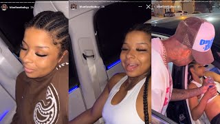 BlueFace taunts GF ChriseanRock while she throws up in his 300 000 car
