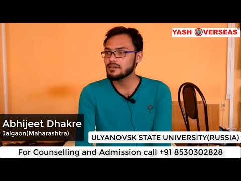 Adbhijeet Dhakare from Jalgaon- Maharashtra in Ulyanovsk state medical University