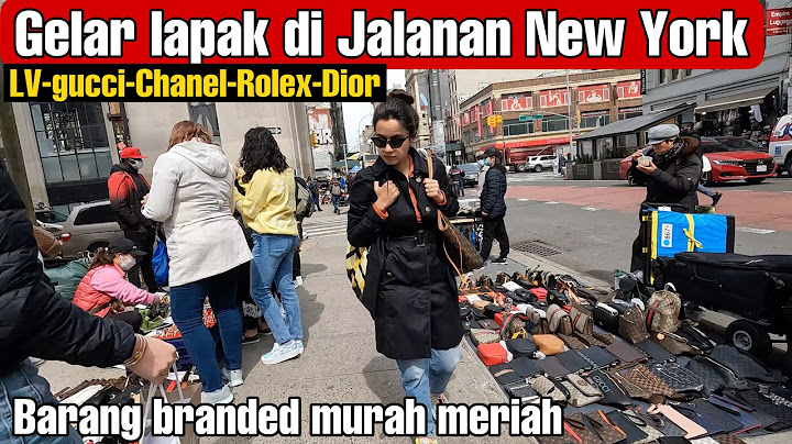 PASAR PKL AMERIKA Jualan Barang Branded di Pinggir Jalan New York