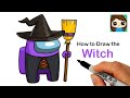 How to Draw AMONG US Witch | Halloween #2