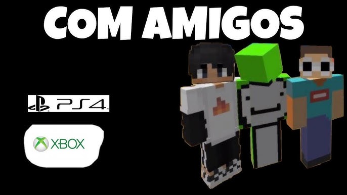 Como Jogar Minecraft com Outras Plataformas (PS4/Xbox/Switch/Pc