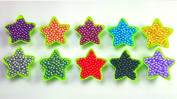 Satisfying Colorful Star Rainbow Beads Sorting ASMR Video #reversebeads #satisfying #shorts #asmr