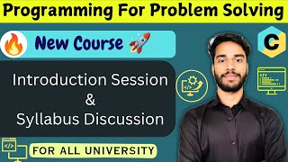 Syllabus Discussion l PPS Course | C language | Programming in C | Programming for Problem Solving 