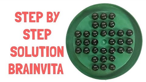 How to play Brainvita || How to Solve Brainvita || Easy step by step solution for Brainvita
