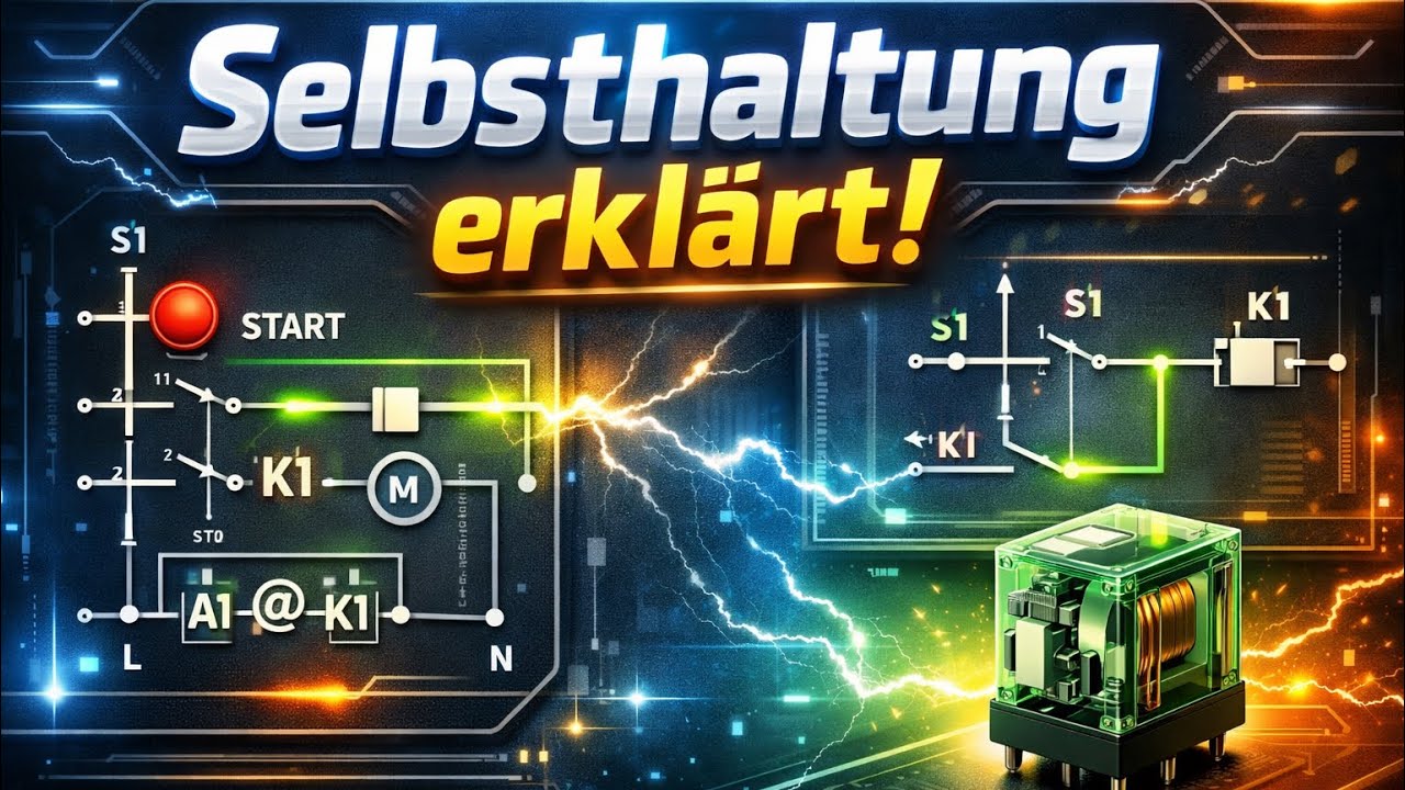 🔌 Selbsthaltung im Schaltplan erklärt – einfach & verständlich! 🔌