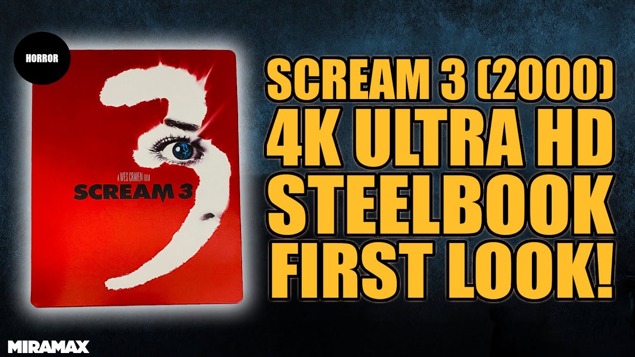 Scream 3 (2000) Blu-ray Vs. 4K Ultra HD (SteelBook) Review/Unboxing!!!