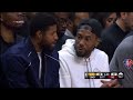 Kawhi and Paul George enjoying their time watching Lakers vs Clippers game