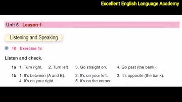 Grade - 7 (Unit - 6, Lesson - 1, Exercise - 1C) Listening