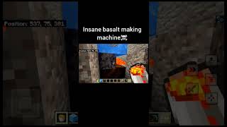 making a machine to make basalt automatically #minecraft#comedy #marveledits #trending #viral #phonk