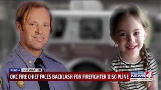 Oklahoma fire department assailed for disciplining firefighter who transported injured child to hosp