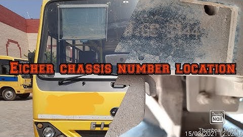 Eicher mot bus 10.90 chassis number location