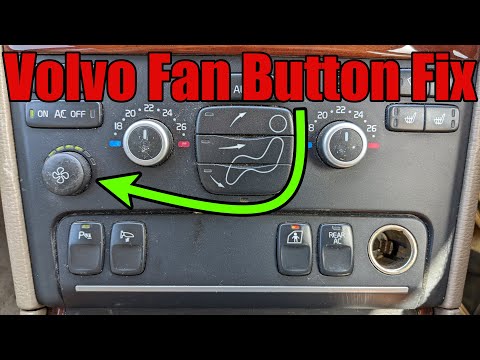 Volvo S60/S80/V70/XC70/XC90 CCM Fan Button Repair
