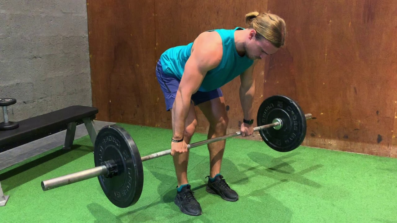 Workout Demos - Upper Body - Back - Bent Over Row Barbell - YouTube