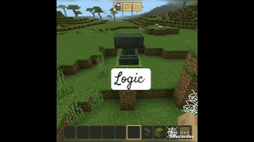 Logic 😒🤔 in crafting and building #shorts #logicminecraft #logic @minecraft