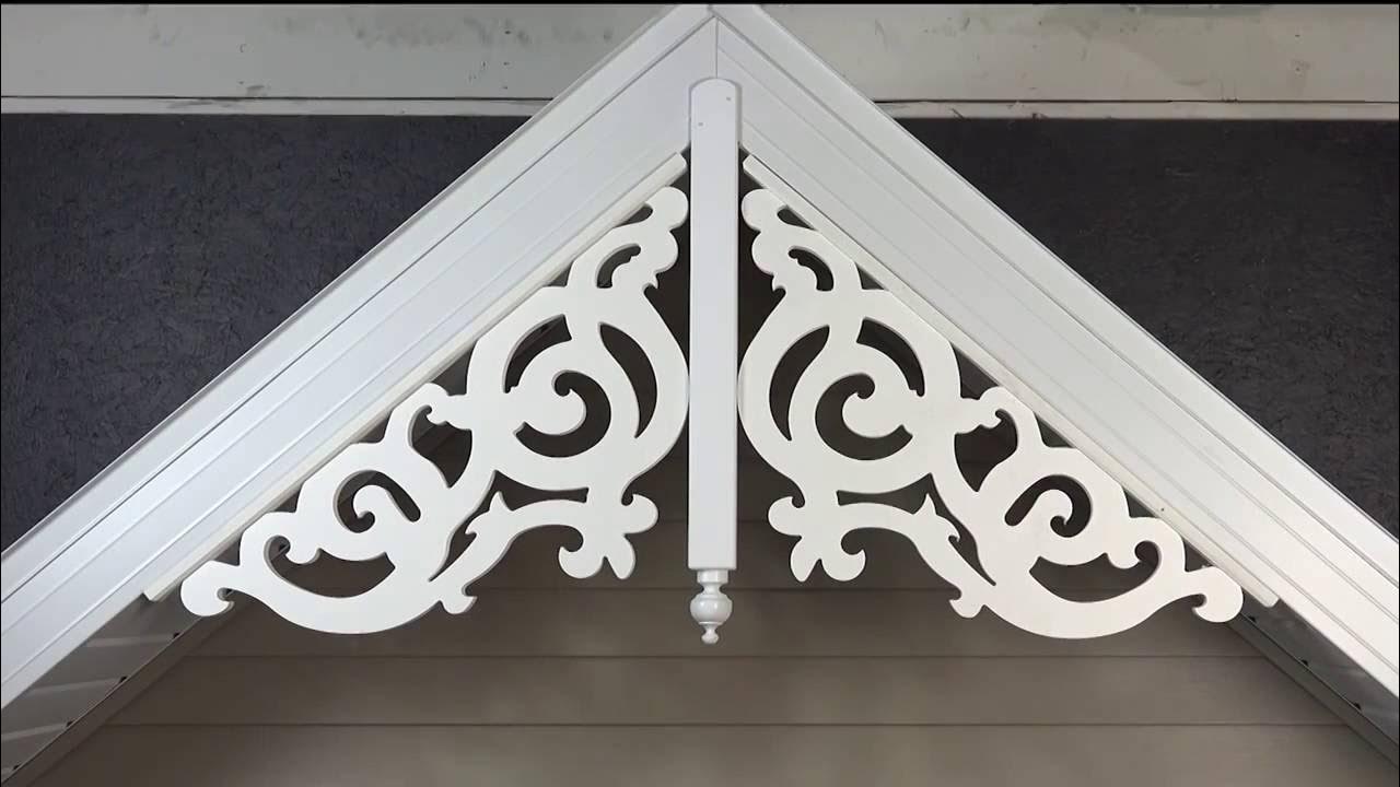 HowTo Gingerbread Gable Trim Installation GDB Kit PVC Millwork