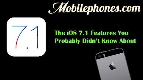 The Apple iOS 7.1 Features you might not know about...