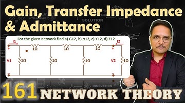 Voltage Gain, Current Gain, Transfer Impedance & Transfer Admittance of Electrical Network