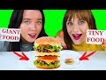 GIANT VS TINY FOOD CHALLENGE ASMR | Eating Sound Lilibu