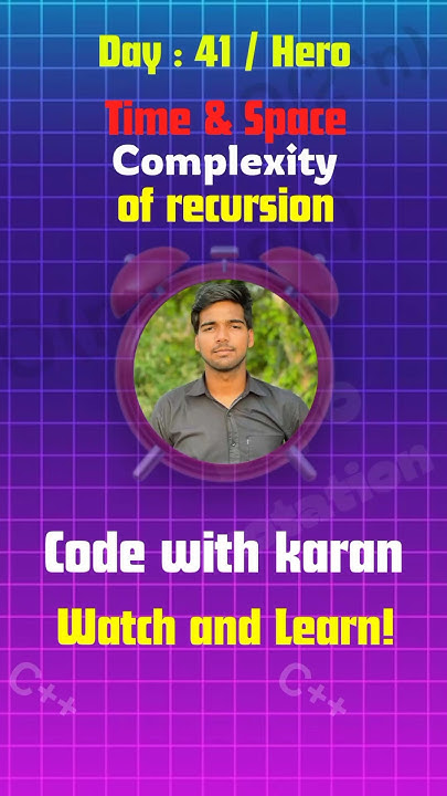 Mastering Recursion: Time & Space Complexity Explained! 🔥 #Shorts# ...