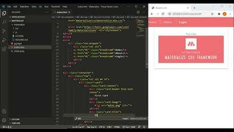 #12 Materialize CSS Card~1