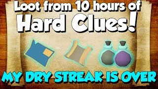 1,500 Clues later... I GOT SOMETHING! [Runescape 3] Loot from 10 hours of Hard Clues