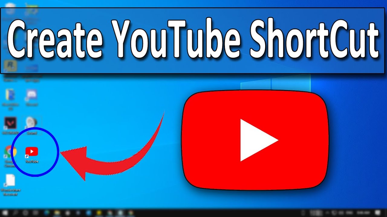 Jak umístím YouTube na desktop Windows 10?