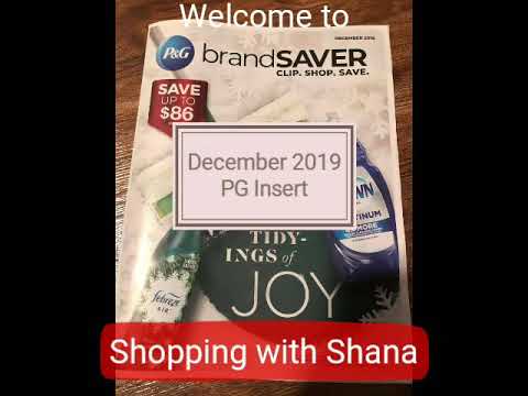 P&G Coupon Insert for December 2019