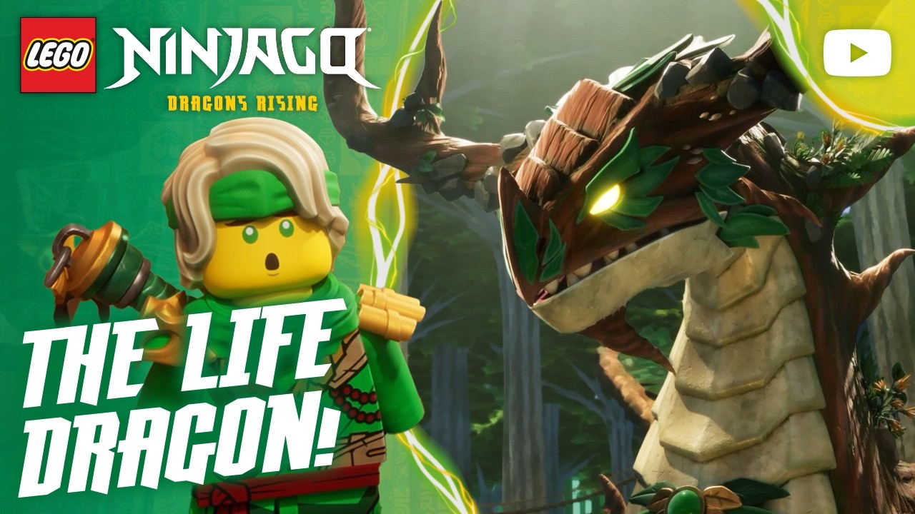 BRAND NEW 🌟 Lloyd Meets the Life Dragon! 🐉 | Season 4 | Episode Clip | LEGO NINJAGO: Dragons Rising