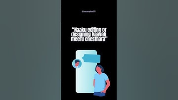 Manaki Freelance work is very important.