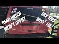 Rear Hatch Won’t Open? Unlock It Easily From The Inside & Fix The Latch - Jeep Cherokee XJ