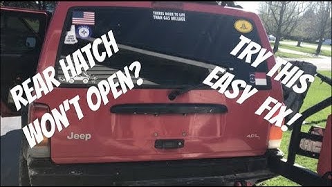 Rear Hatch Won’t Open? Unlock It Easily From The Inside & Fix The Latch - Jeep Cherokee XJ