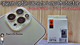 Spigen Optik Camera Lens Protector for iPhone 13 Pro & 13 Pro Max (Clear)