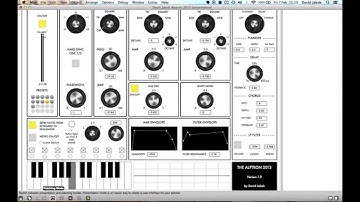 Max/Msp Synthesizer Demo - The Alptron