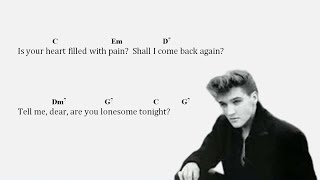 Chords for Are You Lonesome Tonight? (Elvis Presley)