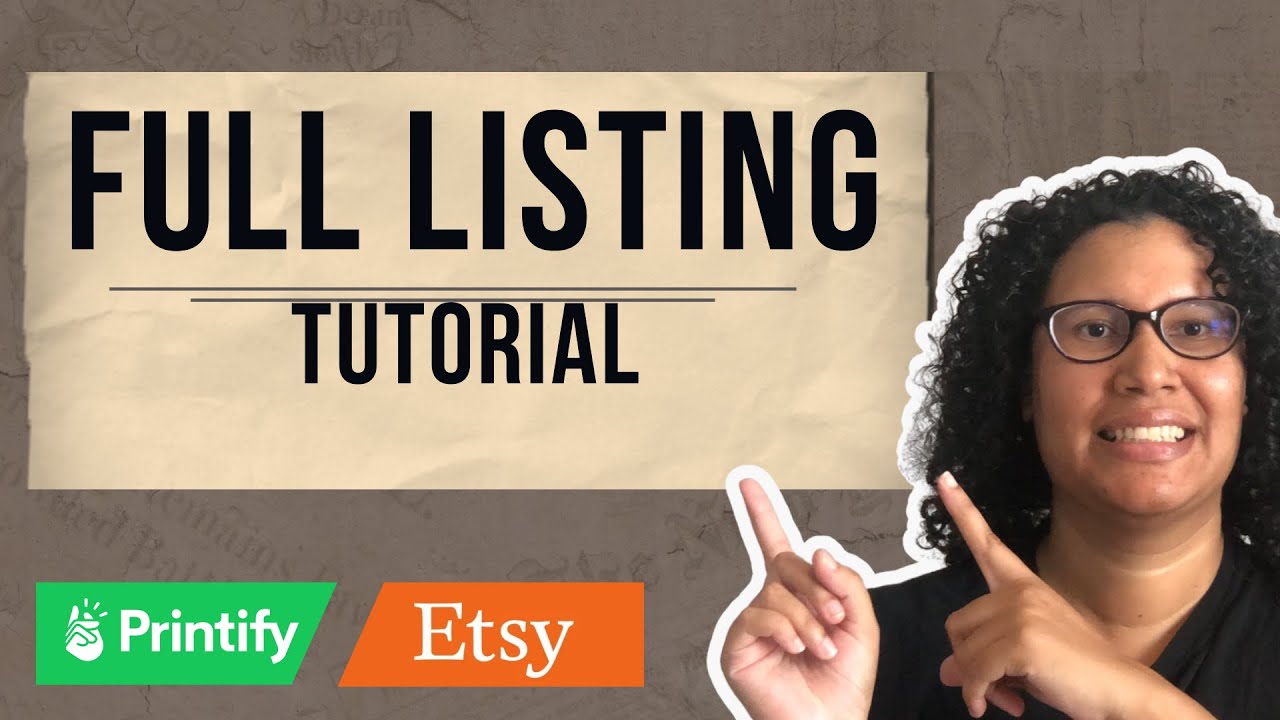 Full Print on Demand Etsy Listing Tutorial for Beginners| FREE Step by ...