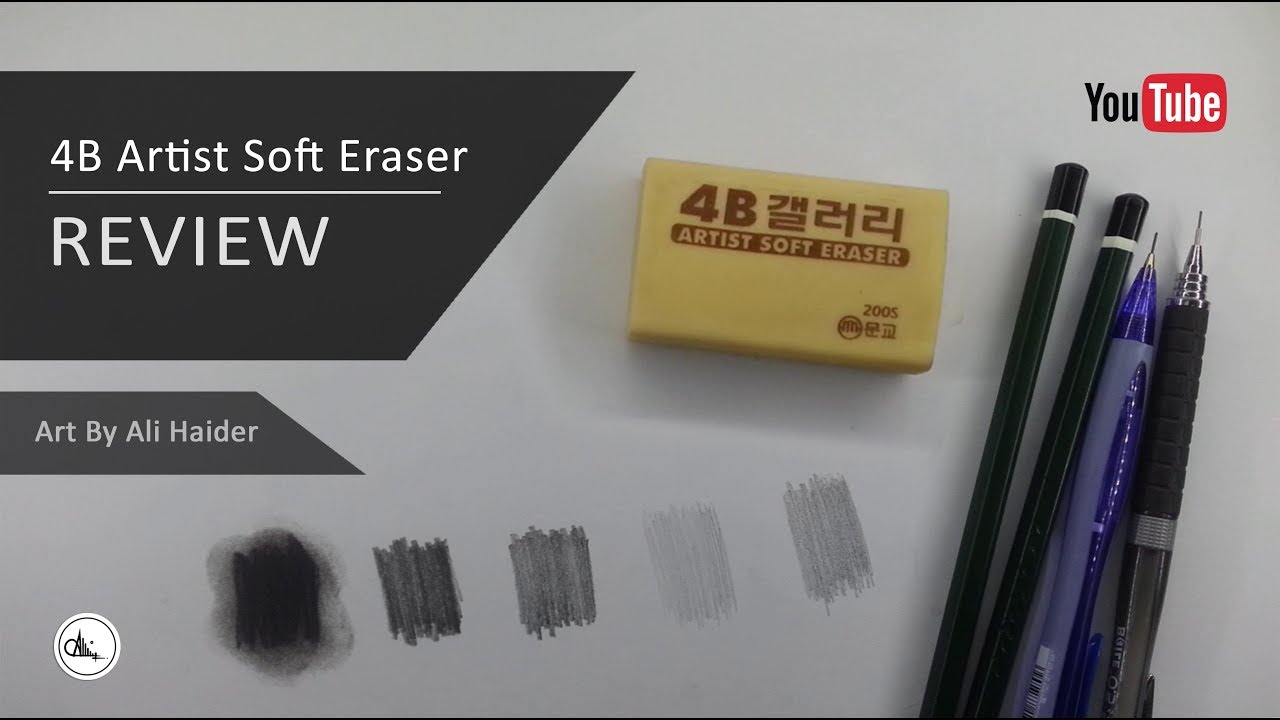 Best Eraser for Sketching  4B Artist Eraser Review 