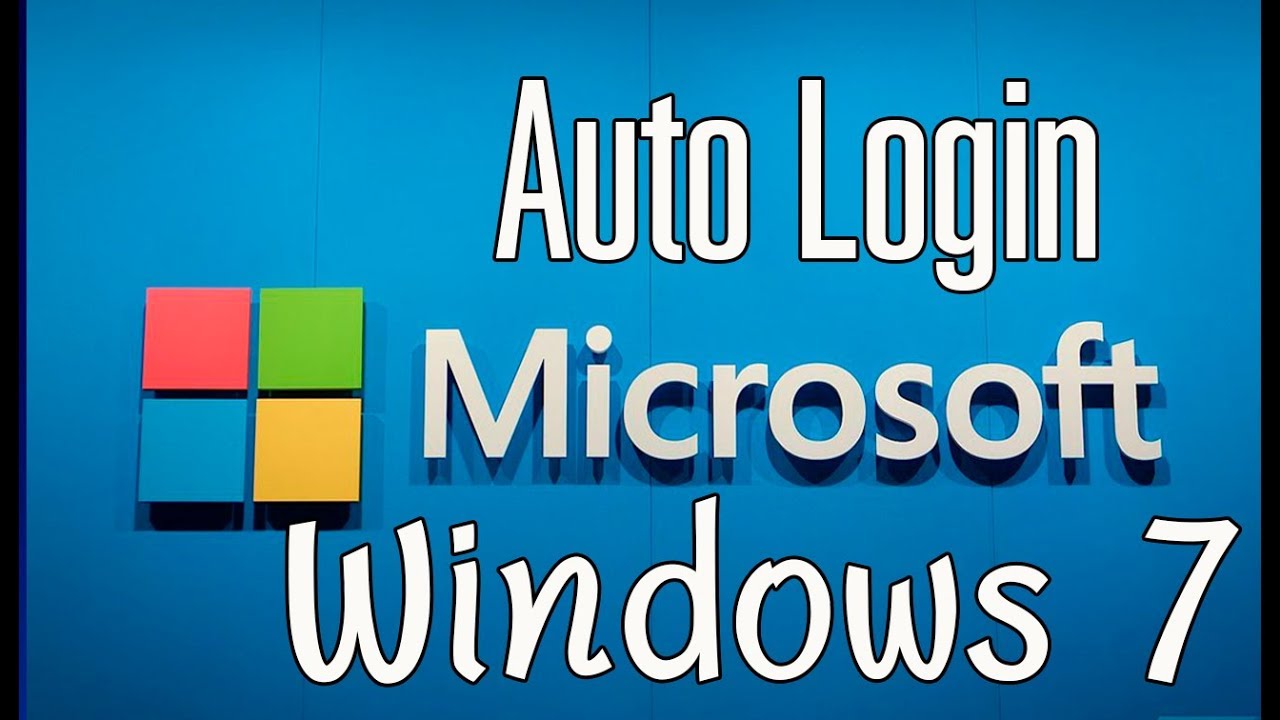 Auto Login Windows 7 ล็อคอินเข้าวินโดว์ 7 อัตโนมัติ