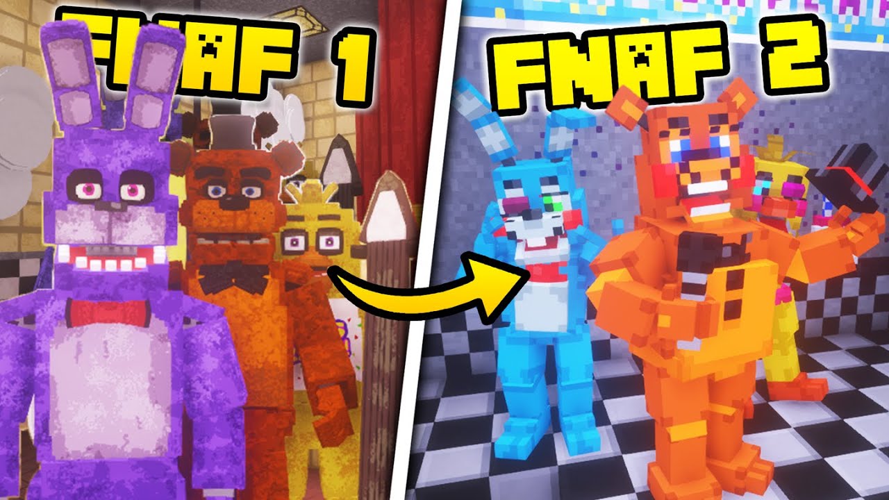 Best FNAF 1-8 Maps for Minecraft PE / BE 