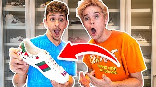 Surprising Faze Rug With *CUSTOM* Gucci Shoes!