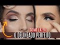 MAQUIANDO CLIENTE como fazer DELINEADO GATINHO perfeito | Amanda Pastore