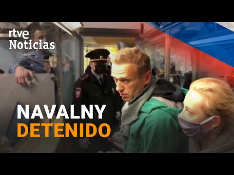 NAVALNY detenido en MOSCÚ al regresar desde ALEMANIA tras recuperarse de su ENVENENAMIENTO I RTVE