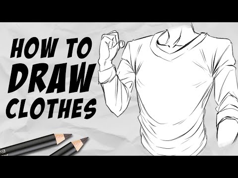 Video: How To Draw Clothes With A Pencil Step By Step