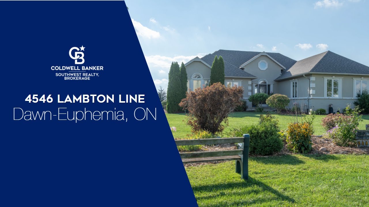 Sarnia Real Estate 4546 Lambton Line, DawnEuphemia ON YouTube