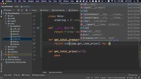 [오지랖 파이썬 웹 프로그래밍] 6장 Onlineshop 30 - Order Model 만들기2 - Making order model 2nd