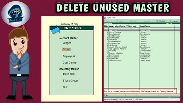 TDL for Deleting Tally Old Data, Ledgers